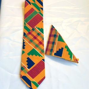 HANDMADE MENS KENTE  NECKTIE
